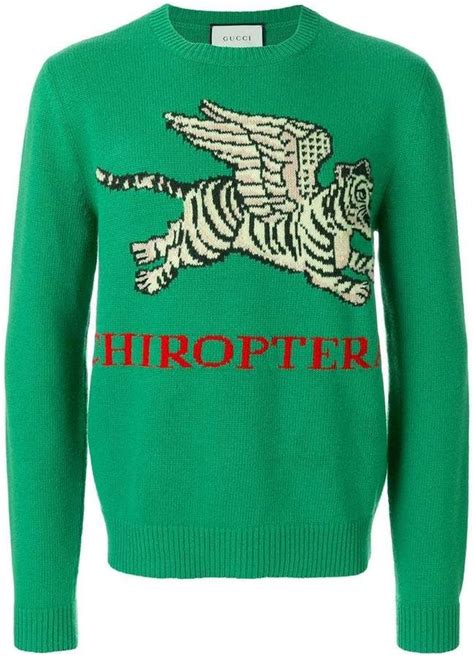 gucci tiger suit|Gucci flying tiger sweater.